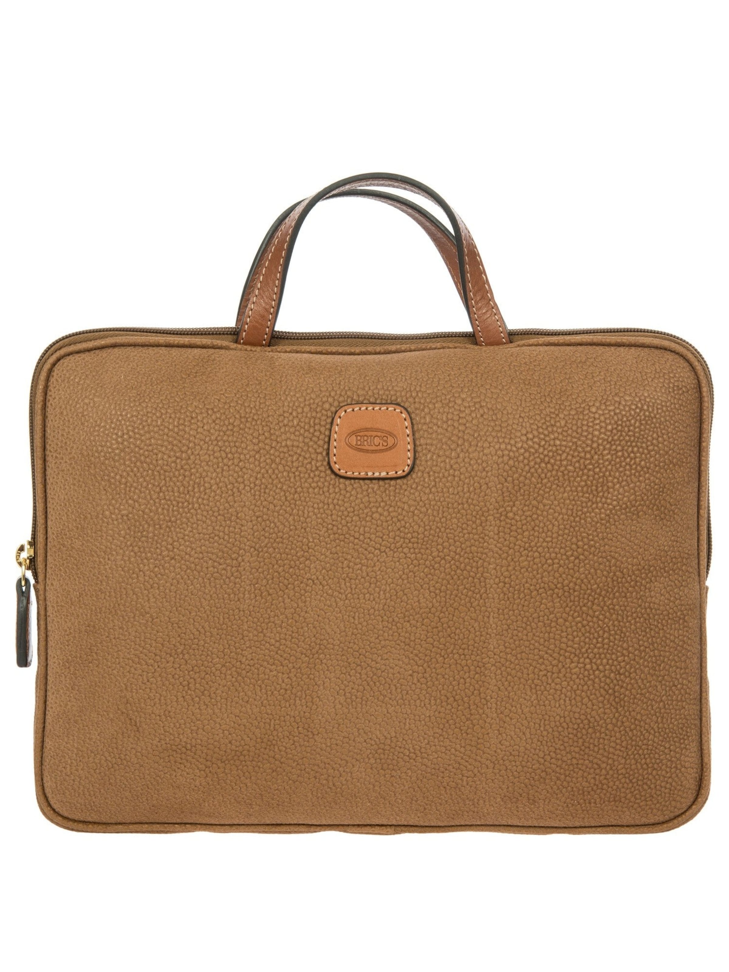 Bric's Laptop Bag 'Life' in Brown: front