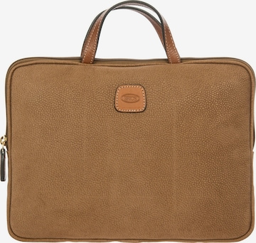 Bric's Laptoptasche 'Life' in Braun: Vorderseite
