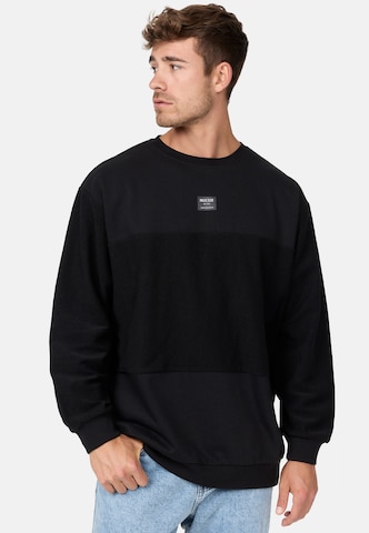 INDICODE JEANS Sweatshirt 'Bridge' in Black: front