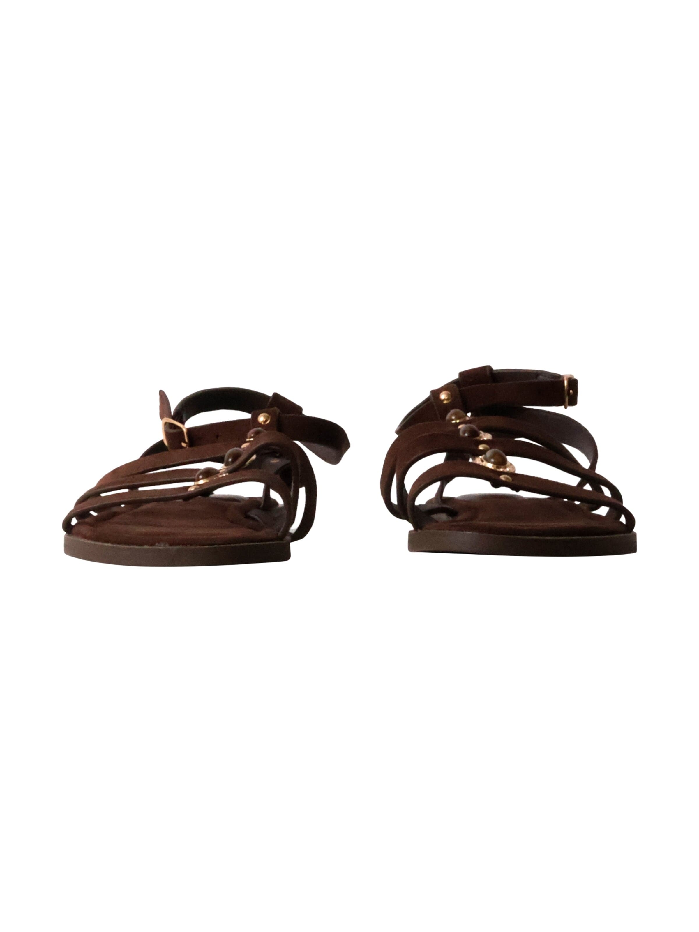 Super Mode - Sandalias 'Flache Riemchensandalen von Joalice' en marrón