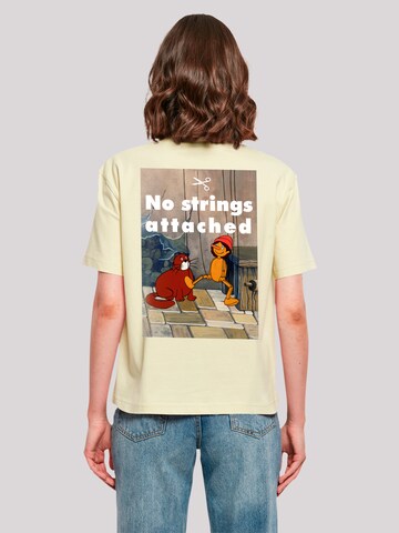 T-shirt 'Pinocchio No Strings Attached' F4NT4STIC en jaune