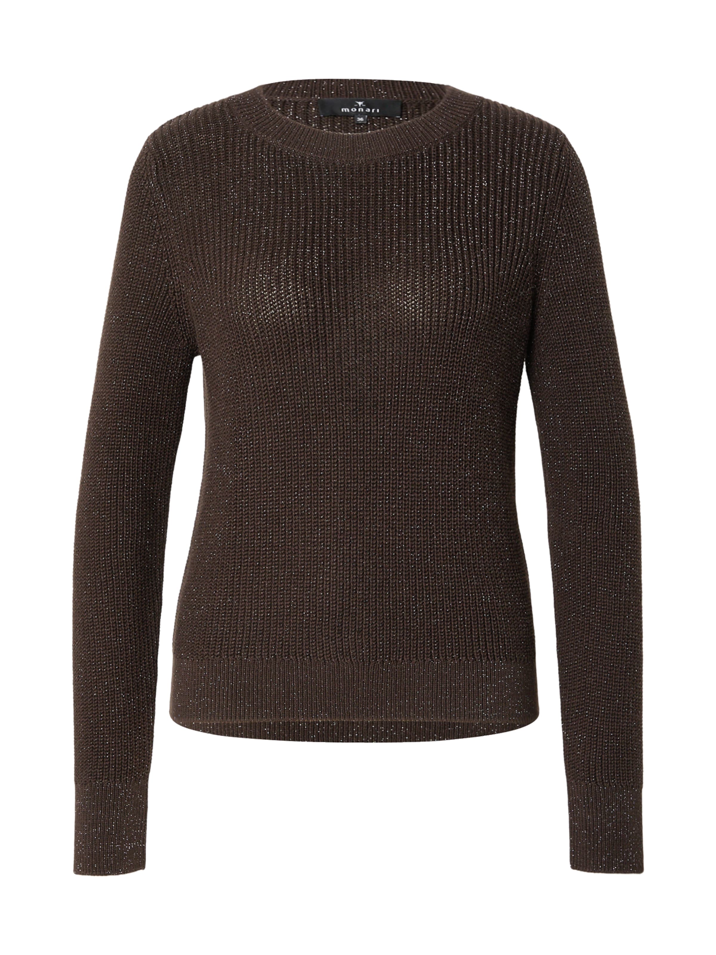 Pull-over monari en marron : devant
