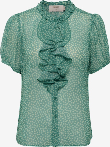 Cream Blouse 'Kinia' in Green: front