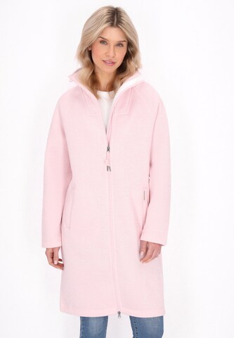 Veste en polaire Schmuddelwedda en rose : devant