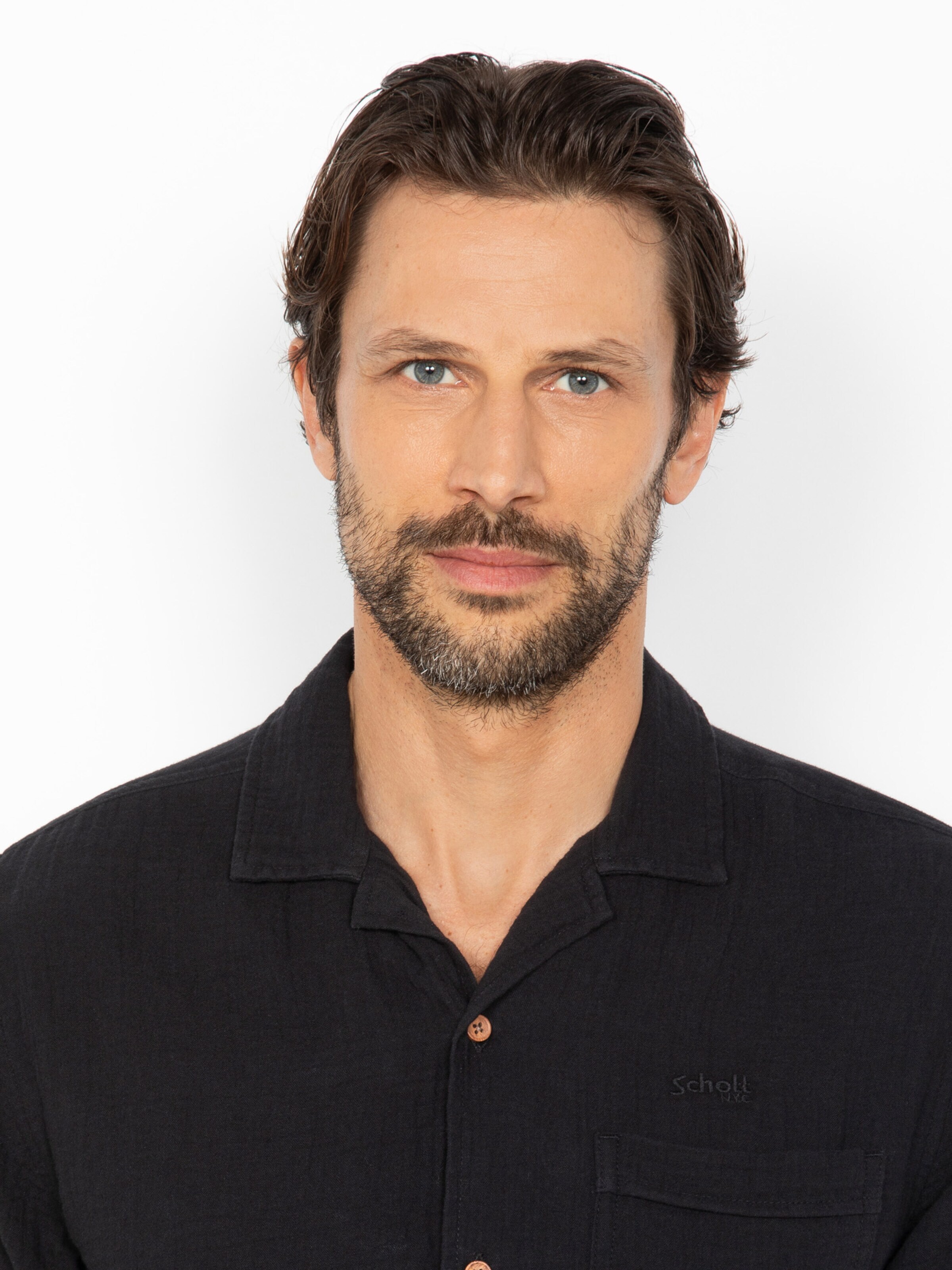 Schott NYC Shirt in Black
