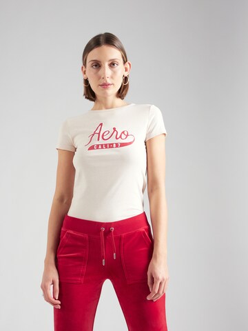 T-shirt 'CALI' AÉROPOSTALE en beige : devant