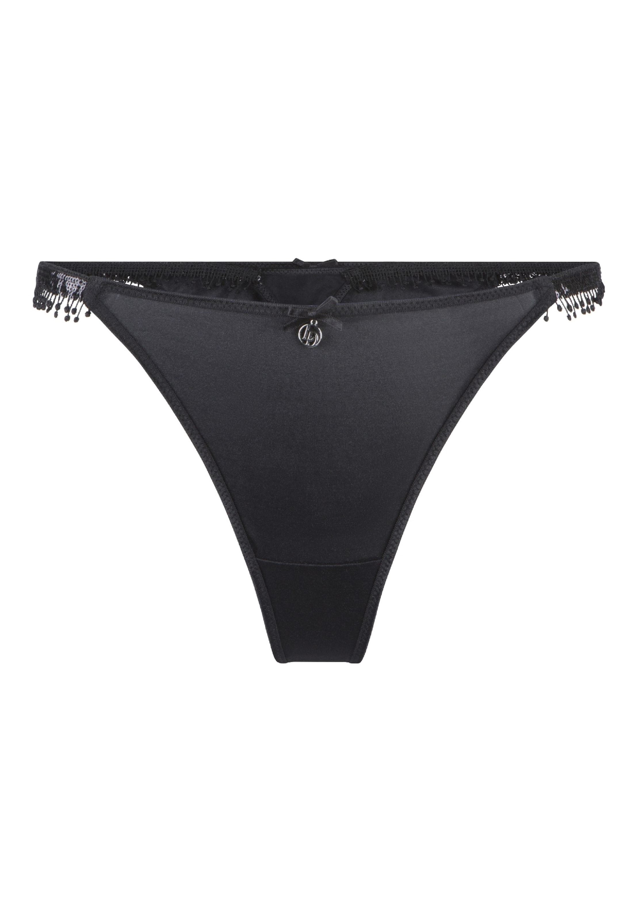 LingaDore Στρινγκ σε μαύρο: μπροστά