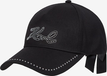 Casquette Karl Lagerfeld en noir : devant
