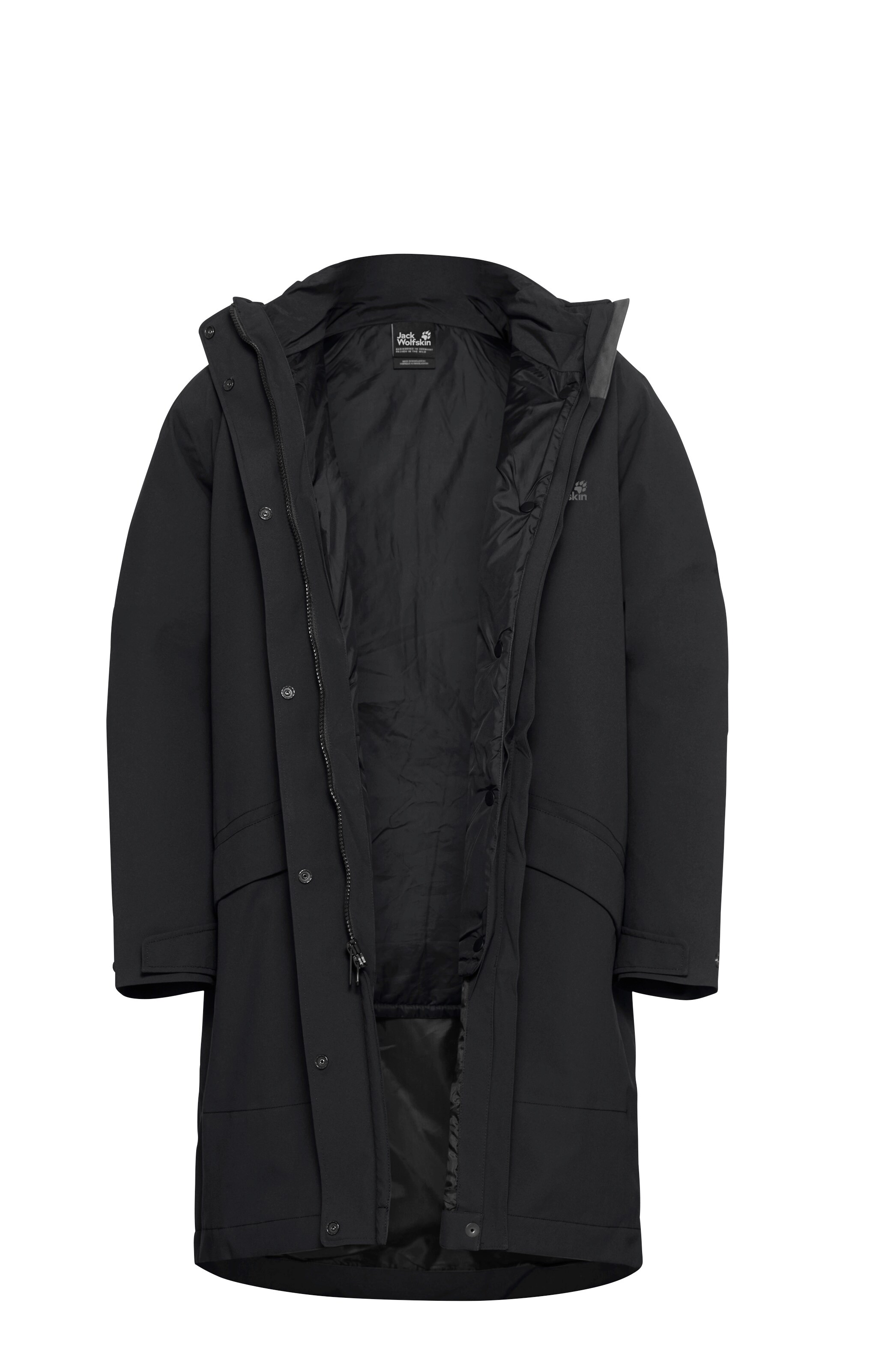 JACK WOLFSKIN Outdoor Coat in Black