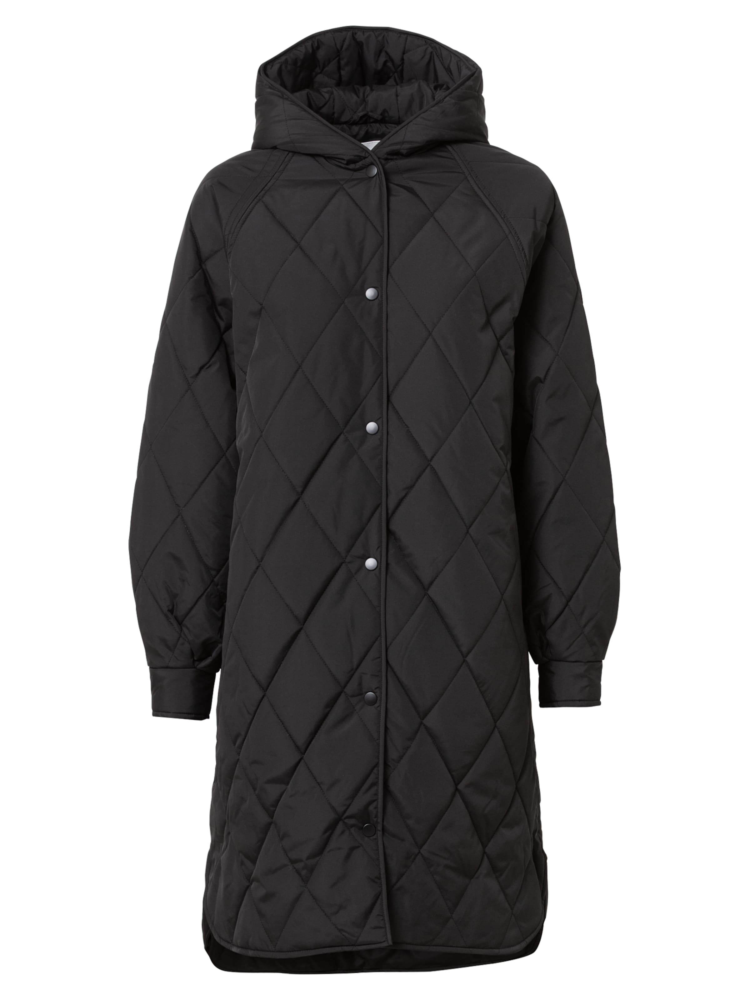 Manteau mi-saison 'HANSA' ICHI en noir : devant