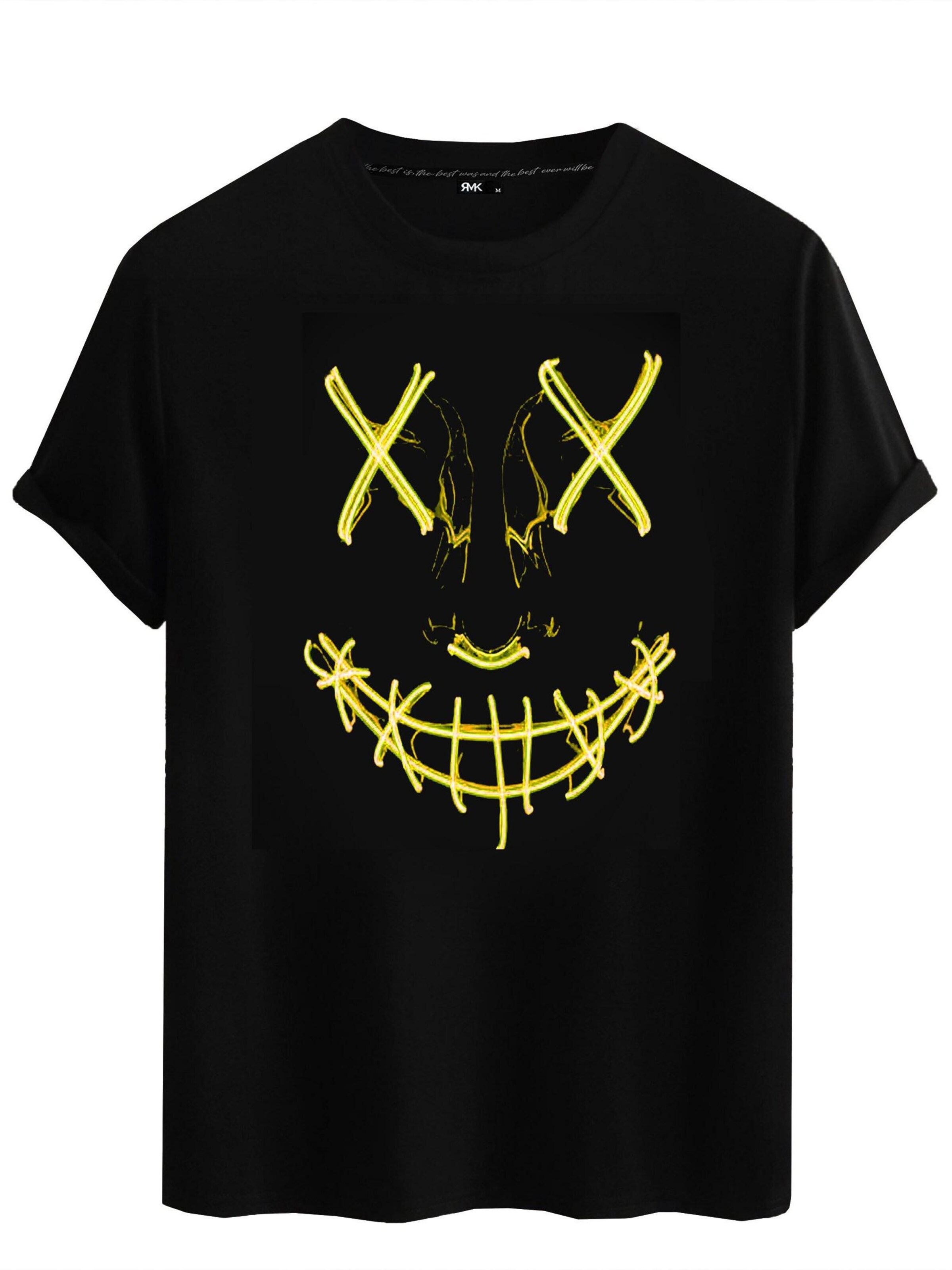 RMK Shirt '"Basic Vintage Smile"' in Black: front