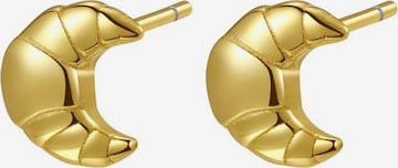 Hey Happiness - Pendientes 'Croissant' en oro: frente
