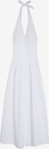 Bershka Рокля в бяло: отпред