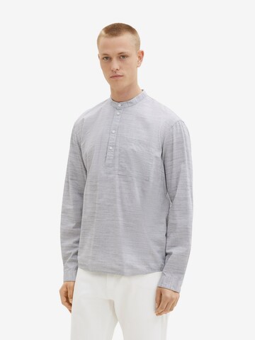 TOM TAILOR DENIM Comfort fit Button Up Shirt in Grey: front