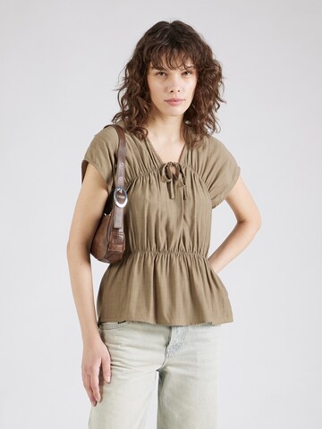 rosemunde Blouse in Beige: voorkant