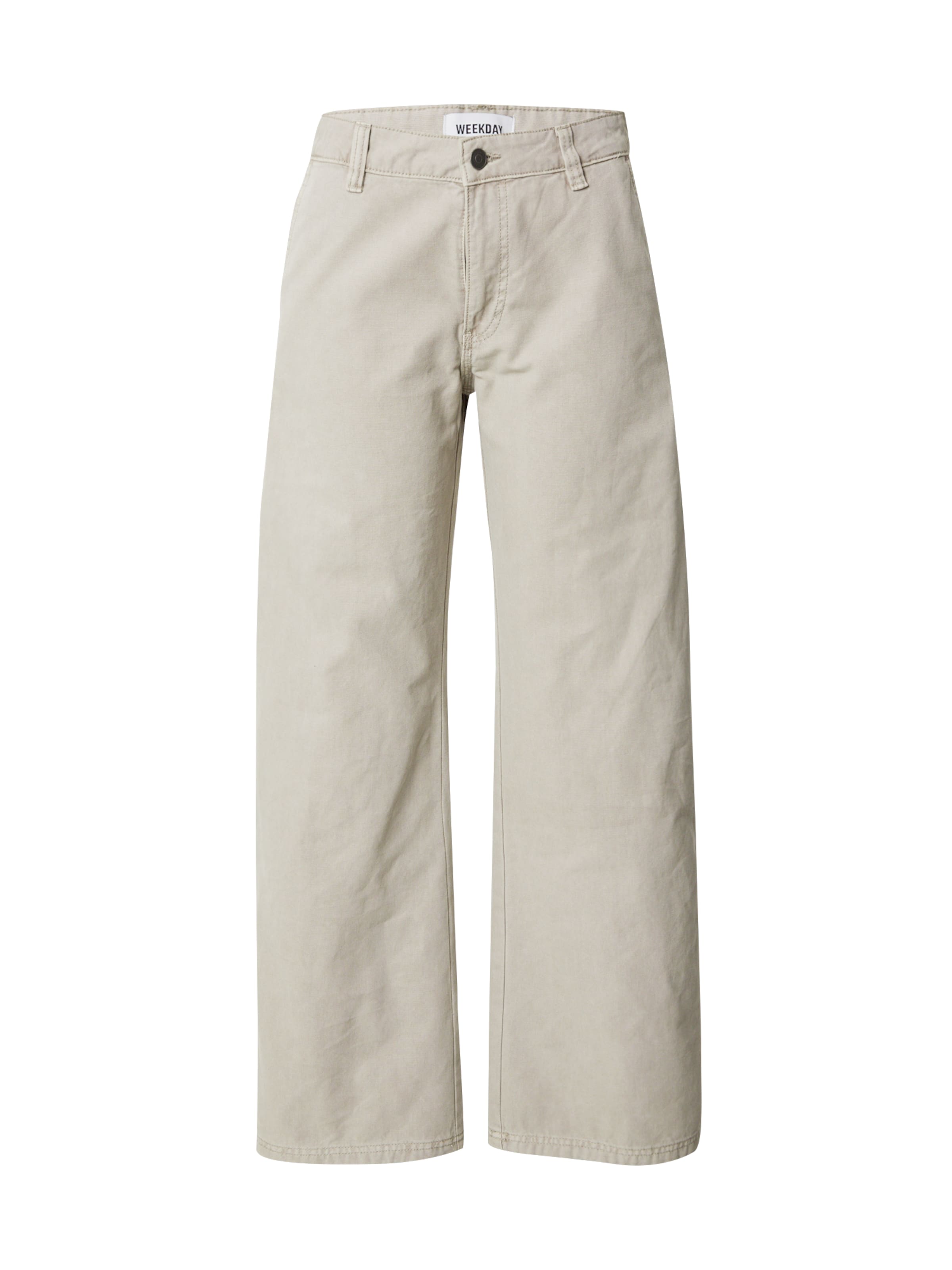 WEEKDAY - Loosefit Pantalón 'Jamie' en beige: frente