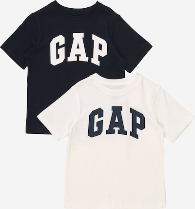 GAP T-Shirt en bleu foncé / blanc naturel, Vue avec produit