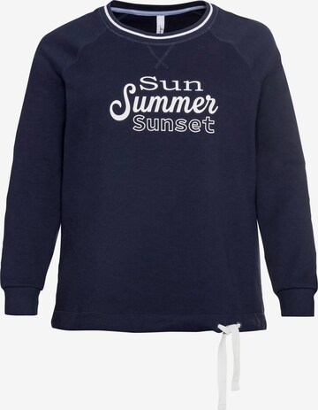 SHEEGO Sweatshirt in Blue: front