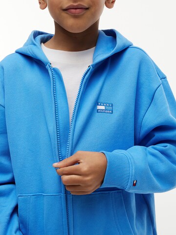 TOMMY HILFIGER Sweatjacke in Blau