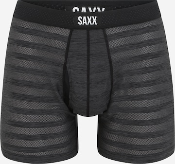 SAXX Spordialuspüksid 'HOT SHOT', värv must: eest vaates