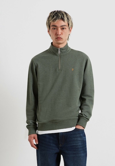 FARAH Sweat-shirt 'ARNOLD' en S en vert foncé, Vue avec produit