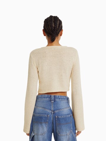 Bershka Pullover in Beige