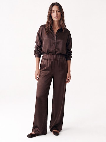 Honnête Atelier Blouse 'Anastasia' in Bruin