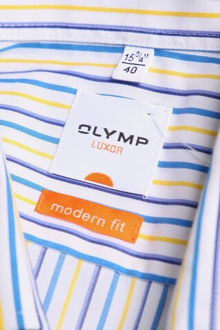 OLYMP Button Up Shirt in M in Blue