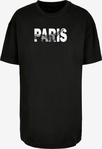 Merchcode Shirt 'Paris Eiffel Tower' in Black: front