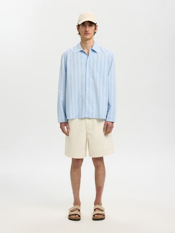 SELECTED - Ajuste confortable Camisa 'SLHMurray' en azul