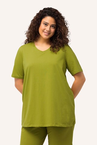 T-shirt Ulla Popken en vert : devant
