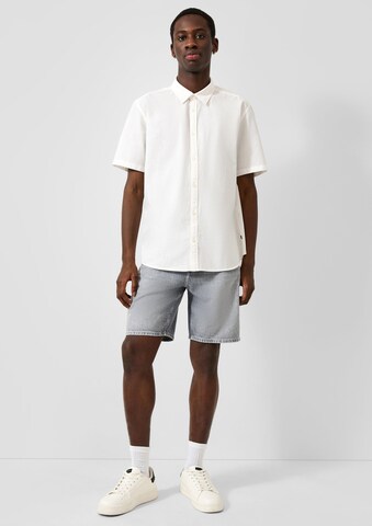 QS Regular Jeans-Bermuda in Grau: Vorderseite