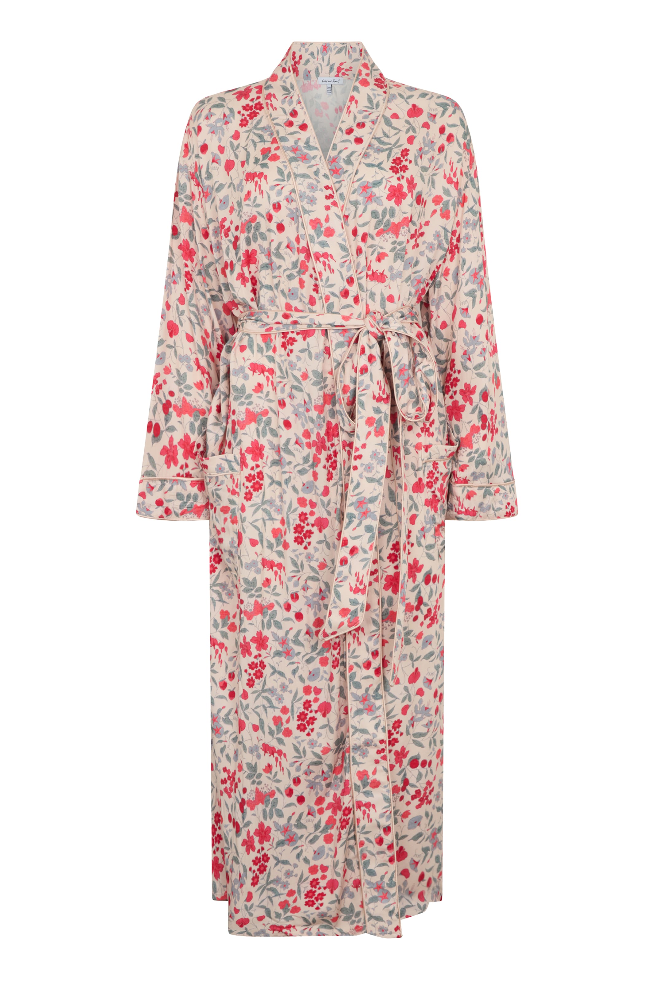 lily and lionel Bademantel 'Corina' in Beige: Vorderseite