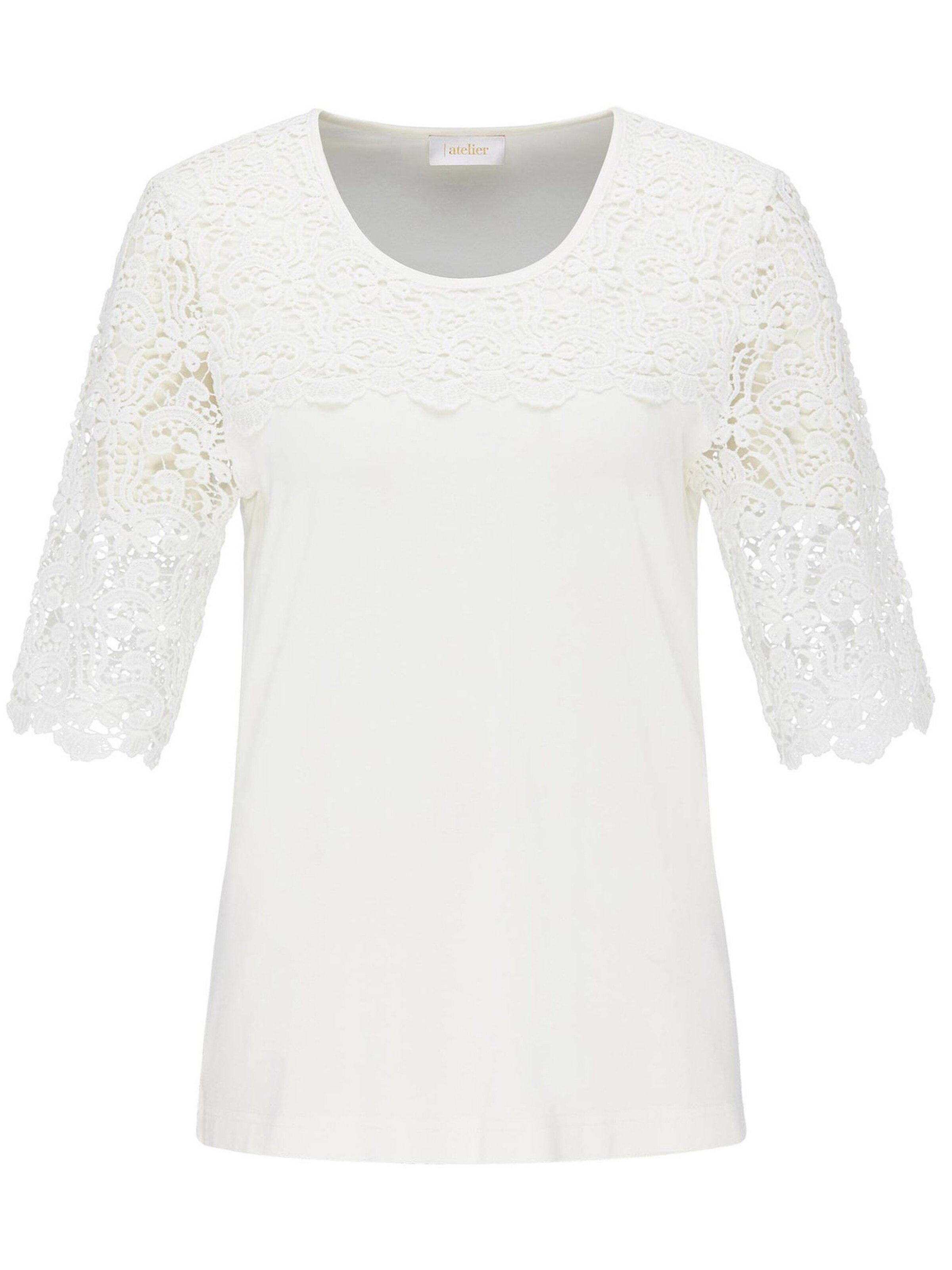 Goldner Shirt in Wit: voorkant