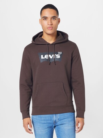 ruda LEVI'S ® Megztinis be užsegimo 'Standard Graphic Hoodie': priekis