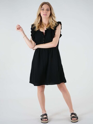 Robe d’été 'Agathe' Deeluxe en noir : devant