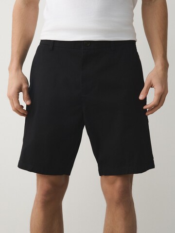 Next - Regular Calças chino em azul