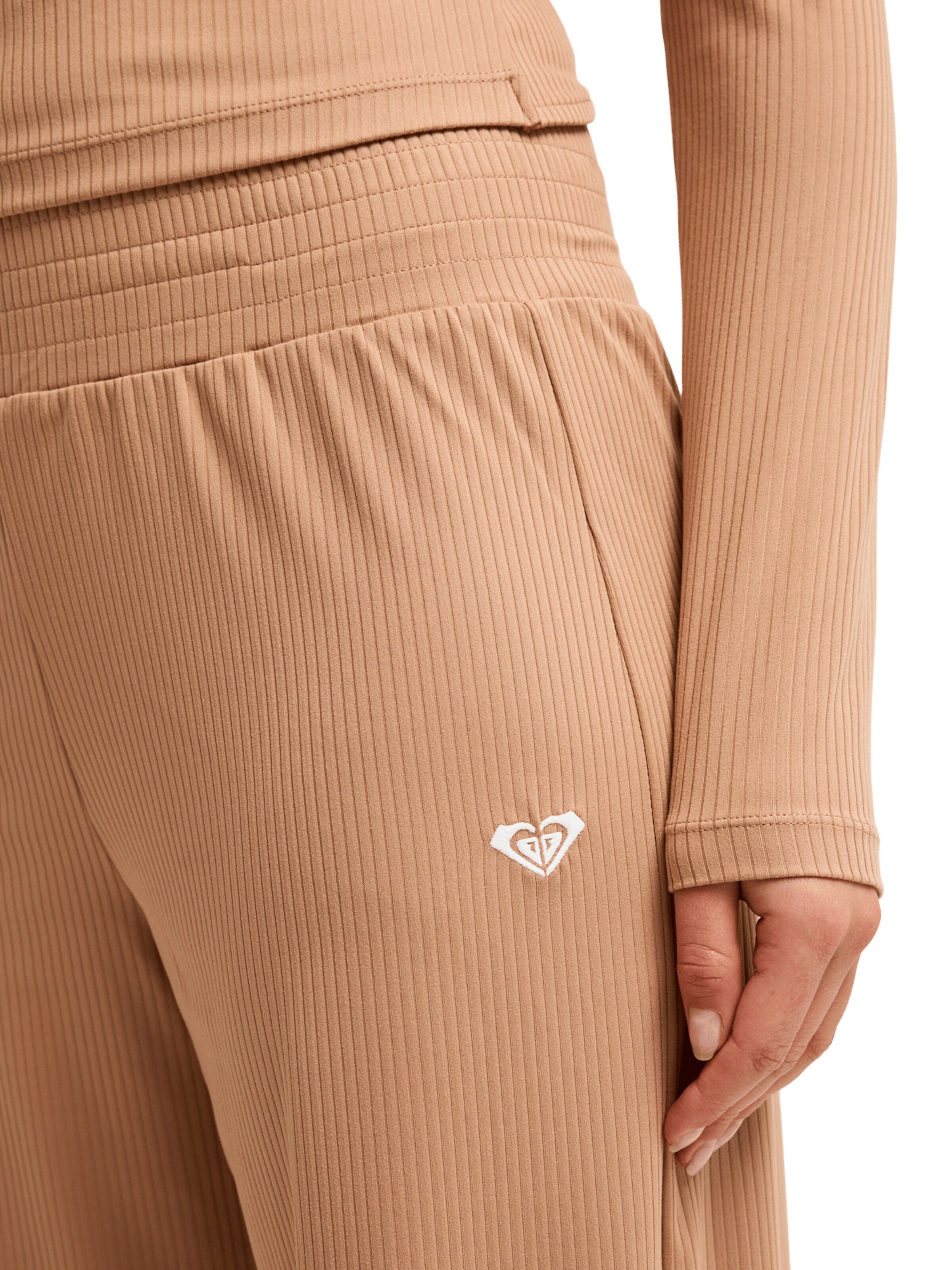 ROXY Wide leg Pants 'Rise & Vibe' in Brown