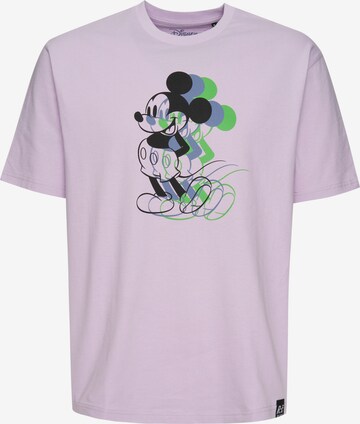 Recovered Shirt 'Mickey Mouse' in Lila: predná strana