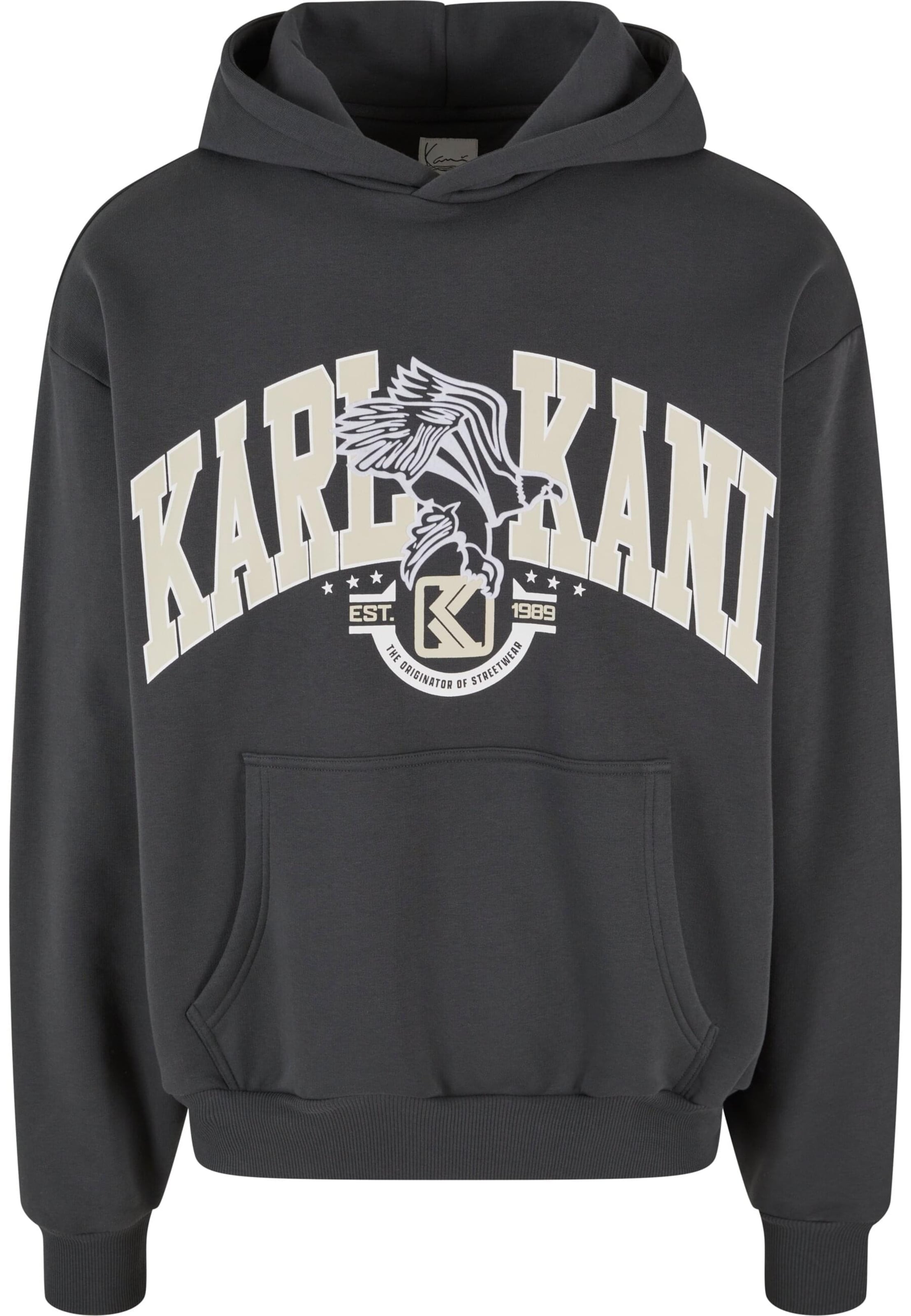 Sweat-shirt Karl Kani en gris : devant