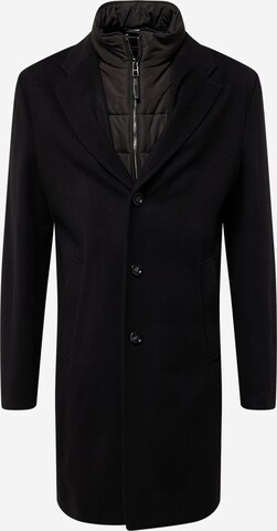 BOSS Between-seasons coat 'Hyde' in Black: front