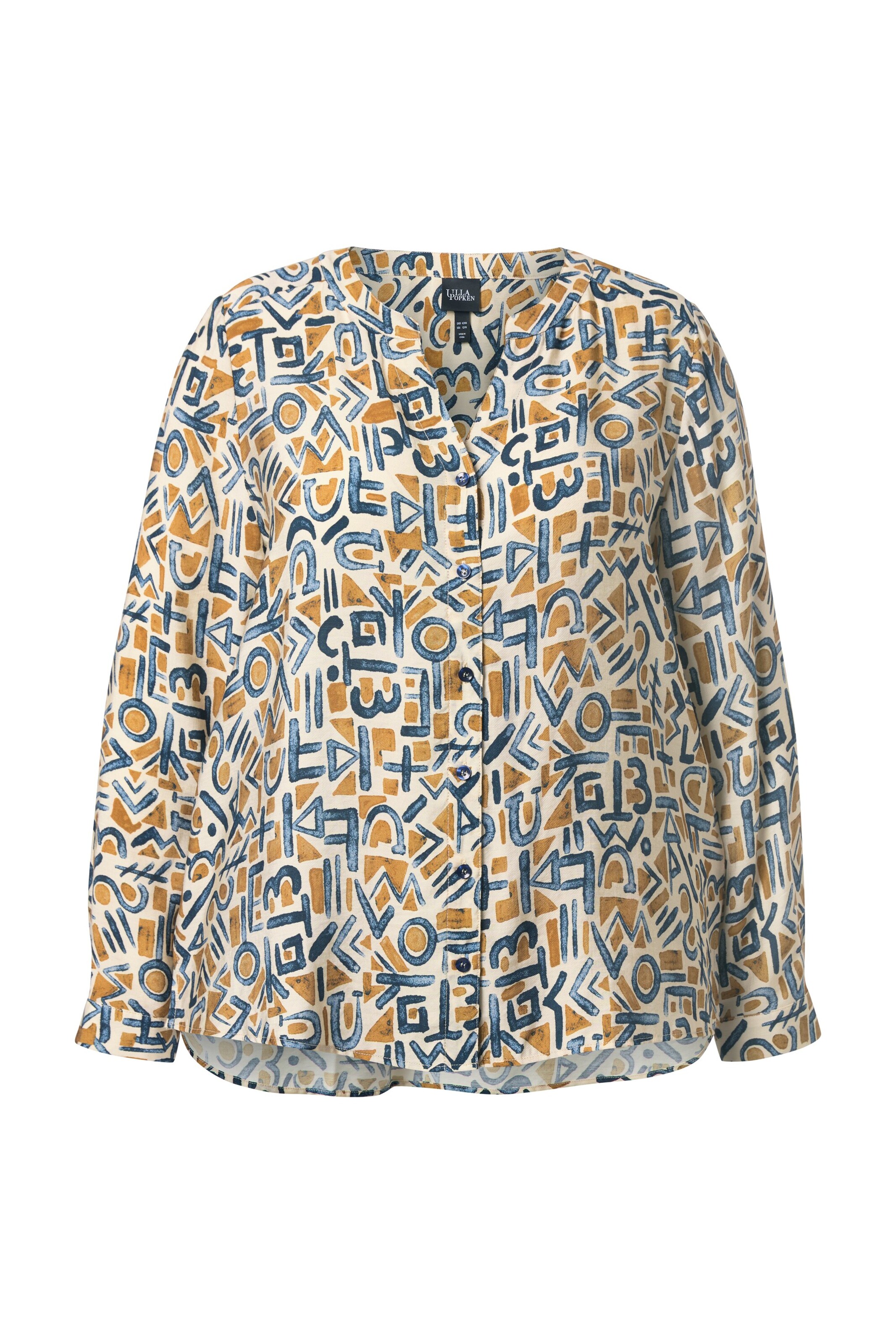Ulla Popken Blouse in Gemengde kleuren: voorkant