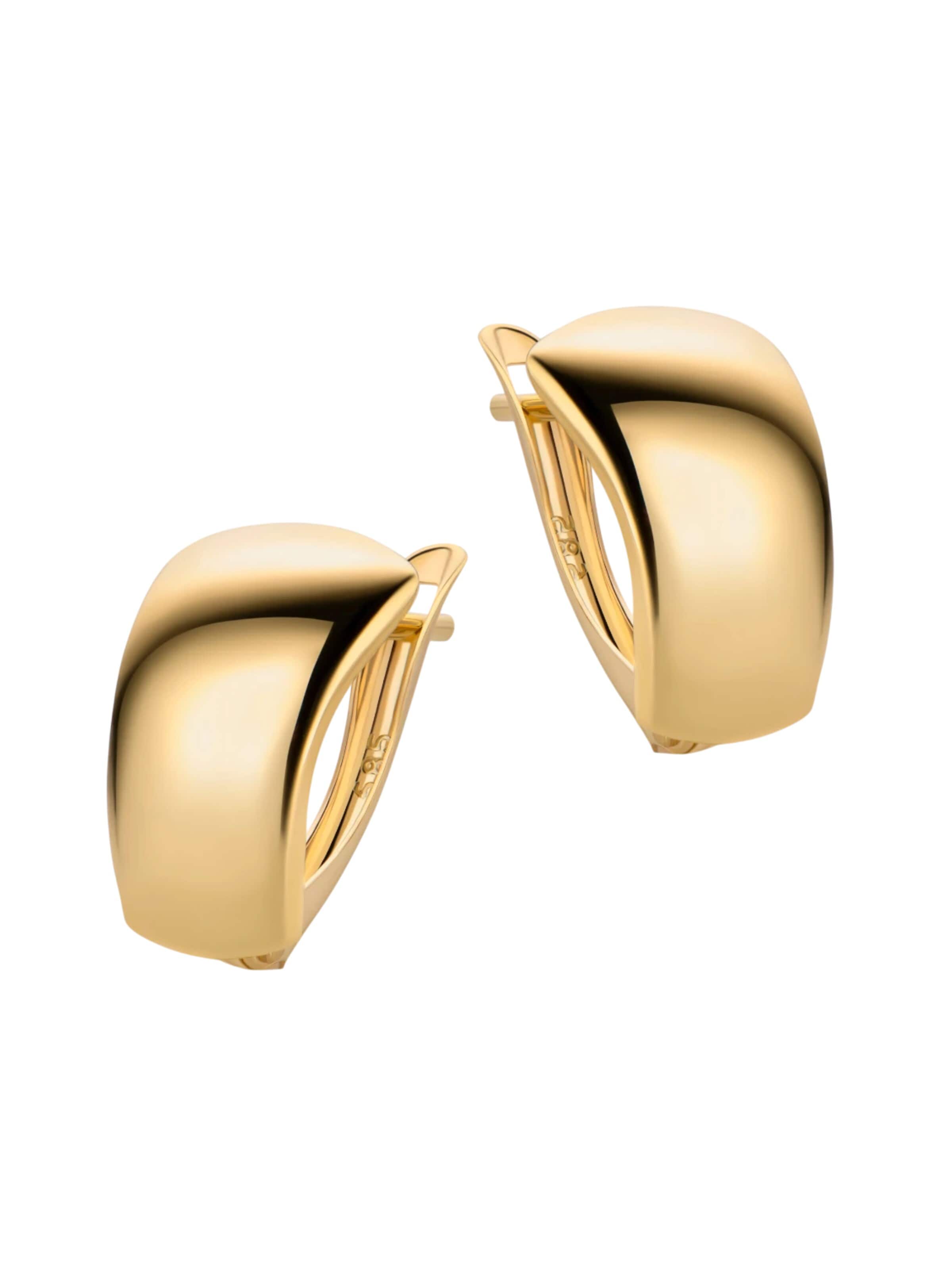 DIAMANT LETERNEL Earrings 'Ohrringe aus 375 Gelbgold' in Yellow: front