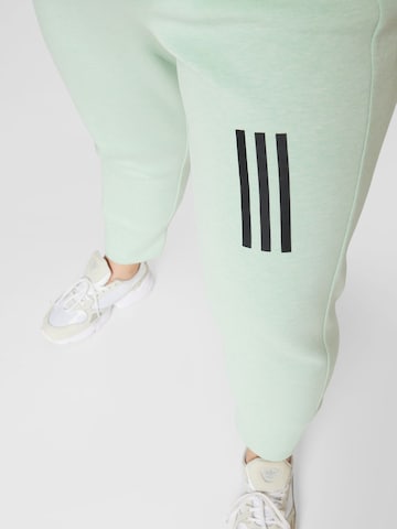 ADIDAS SPORTSWEAR Avsmalnet Sportsbukse 'Mission Victory -Fit High-Waist ' i grønn