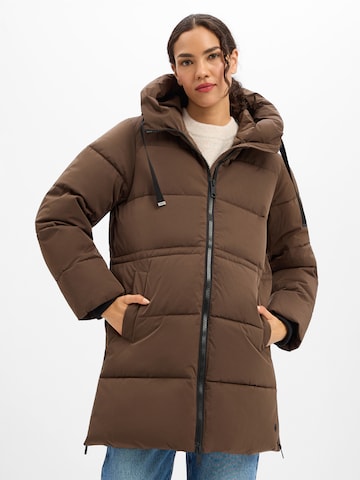 MSCH COPENHAGEN Winter Coat 'MSCHMola' in Brown: front