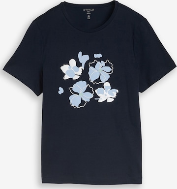 Tricou de la TOM TAILOR pe albastru: față