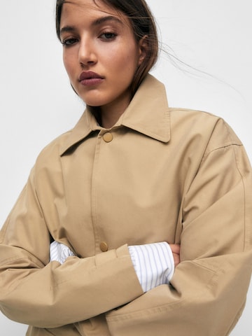 Pull&Bear Between-Seasons Coat in Beige