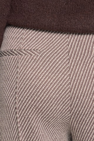 Wide leg Pantaloni con piega frontale 'IHKATE' di ICHI in marrone