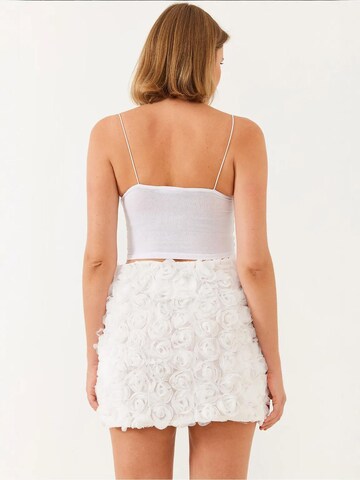 Jupe Bianco Lucci en blanc