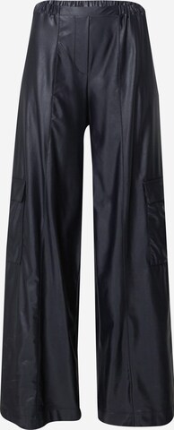 Wide leg Pantaloni cu buzunare 'TESEO' de la Max Mara Leisure pe negru: față